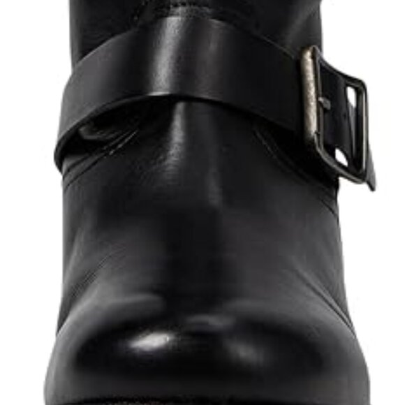 Free People Ride Or Die Leather Engineer Boots in Black - Picture 6 of 8